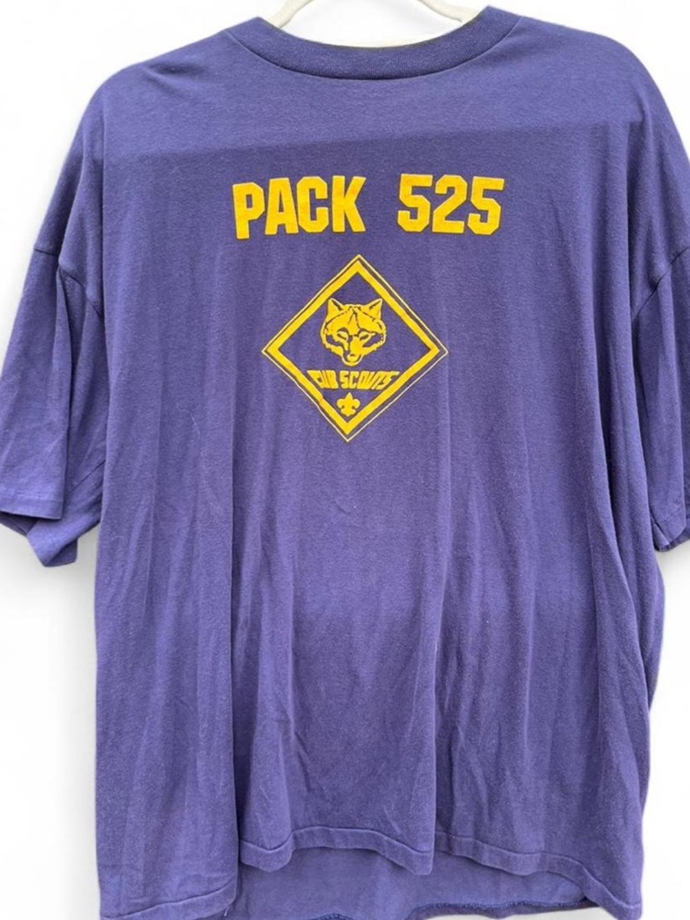 Vintage Blue Pack 525 Boy Scout Made in USA Short Sleeve Tee